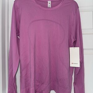 lululemon athletica Women's Mauve Long Sleeve Top